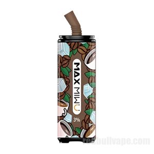Max Miwu Coke Tin Cigarros Eletrônicos Descartáveis # Raw Coconut Latte 3% 12ml 600mah