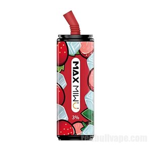 Max Miwu Coke Tin Cigarros Eletrônicos Descartáveis Vitalidade Morango 3% 600mah 12ml
