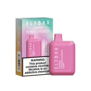 ELF BAR LB5000 Disposable Strawberry Blueberry Cherry 5.000 Sopros 14ml