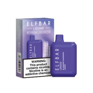 ELF BAR LB5000 Disposable Blueberry Raspberry Cherry 5.000 Sopros 14ml