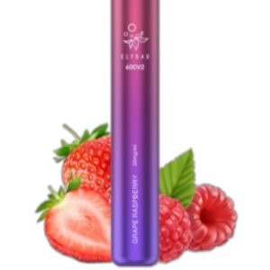 ELF BAR 600V2 Disposable 600 Sopros Grape Raspberry