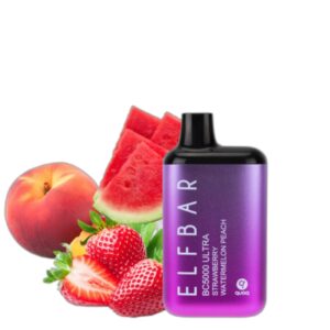 ELF BAR BC5000 Ultra Disposable 5.000 Sopros Strawberry Watermelon Peach